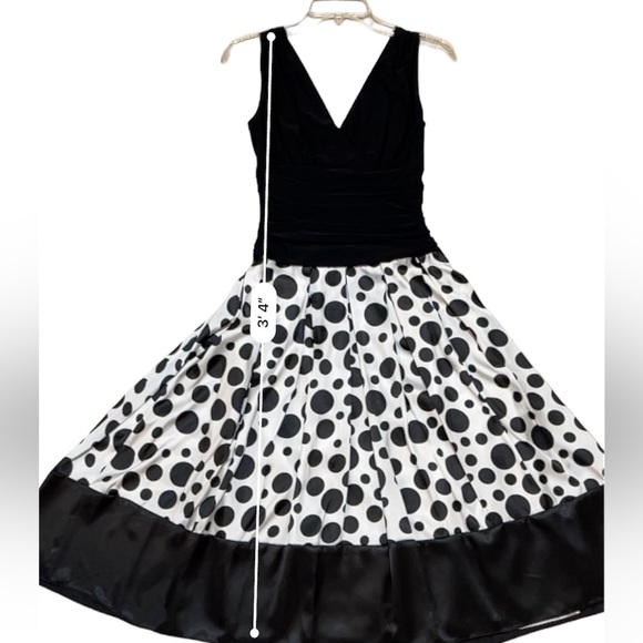 Jessica Howard Evening Dress Sz 6. Stretch Waist. Satin Wide A Line Skirt. - Picture 5 of 8